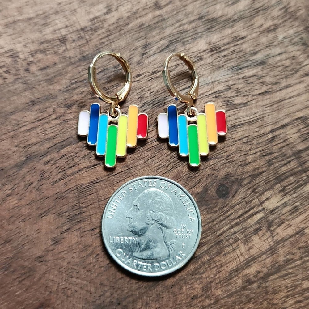 Rainbow Earrings - Picture 3 of 4